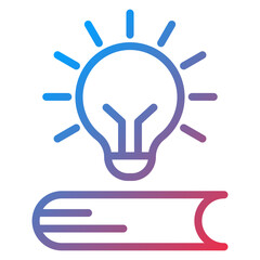 Book Lamp Icon Style