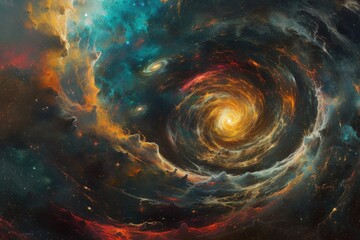 Fototapeta premium Abstract space art