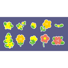 Cute Flower Sticker