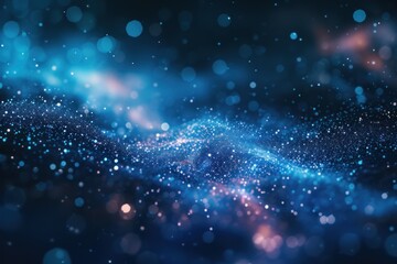 Futuristic blue abstract space background