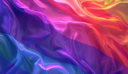 Obraz premium Rainbow flag with rainbow colors