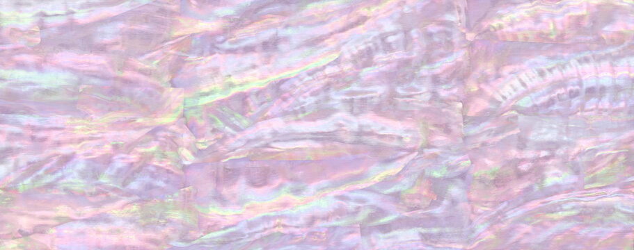 日本の伝統工芸「蒔絵」用の素材、桃色の螺鈿シート