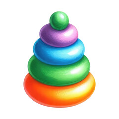 watercolor baby toy set