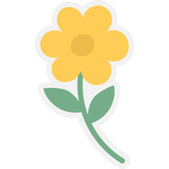 Cute Flower Sticker