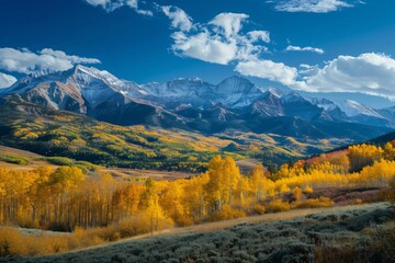 Fototapeta na wymiar Colorado Rocky Mountains in Fall