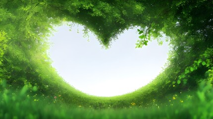 Arboreal Affection: A Heart Formed by Nature's Embrace.