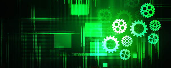 2d illustration abstract gear Network
