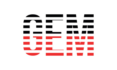 GEM three initial letter iconic line negative space minimal logo design vector template. monogram, abstract, wordmark, business, typography, minimalist, brand, company, flat, modern, unique, simple