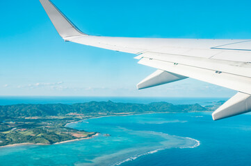 石垣島上空