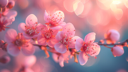 pink cherry blossom in Spring, Spring flower background
