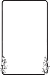 black and white frame with a frame