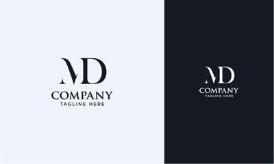 MD initial logo concept monogram,logo template designed to make your logo process easy and approachable. All colors and text can be modified