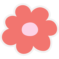 Cute Flower Sticker