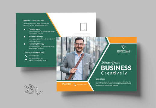Business Postcard Design Layout