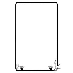 frame for text with leaves