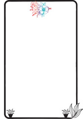 Obraz premium frame with butterflies