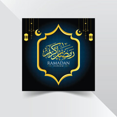 ramadan kareem social media post template