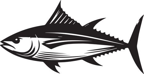 Fish Full Body Vector Silhouette