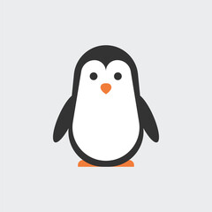 penguin with ice cream icon vector illustration. Cute penguin vector illustration for your design