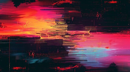 pixelated destorted glitch background, like a retro screen, abstract