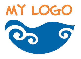 Logo that resembles waves and is an attractive light blue