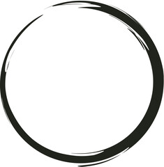 Grunge Circle, Grunge Circle Brush Stroke