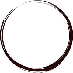Grunge Circle, Grunge Circle Brush Stroke
