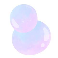 bubble sea Ocean Underwater Cute pastel Watercolor Clipart