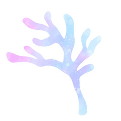 Obraz premium coral sea Ocean Underwater Cute pastel Watercolor Clipart