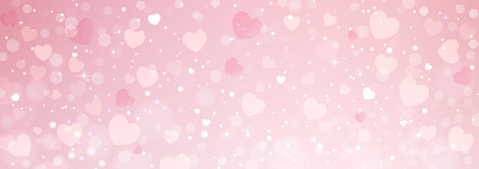 Pastel bokeh lights on blurred background. Pink bokeh lights background. Abstract pastel bokeh background.