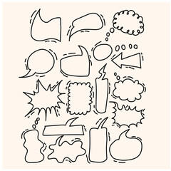 cartoony expression sign doodle, curve directional arrows, emoticon effects design elements, cartoon character emotion symbols, illustration style doodle and line art