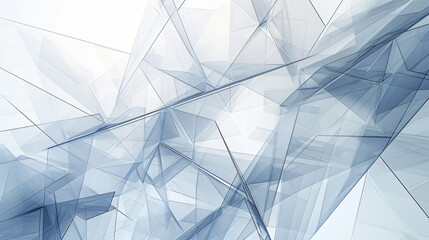 Transparent glass geometry background