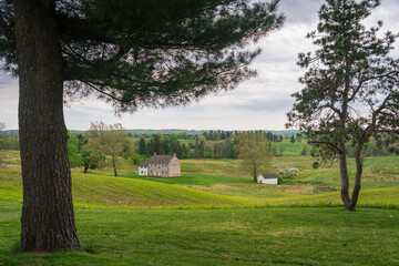 Valley Forge National Historical Park, Revolutionary War encampment, northwest of Philadelphia, in...
