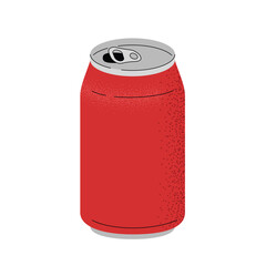 Red Aluminum Can