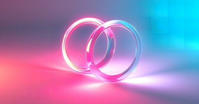 A portal of neon! A mesmerizing ring of glowing gas, its rainbow hues pulsating against a stark black backdrop