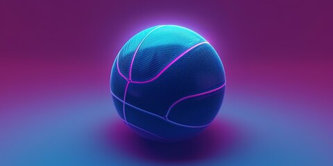 An otherworldly ball game! A soccer ball, pulsing with an intense blue-green glow