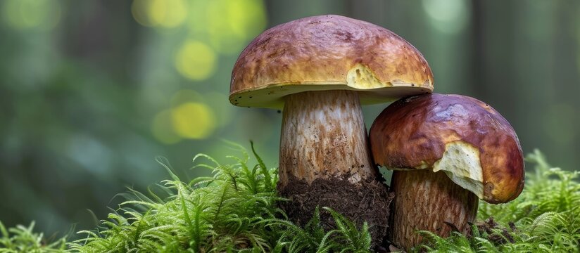 Neoboletus luridiformis, a mushroom found in nature, is also known as Boletus luridiformis and is edible.