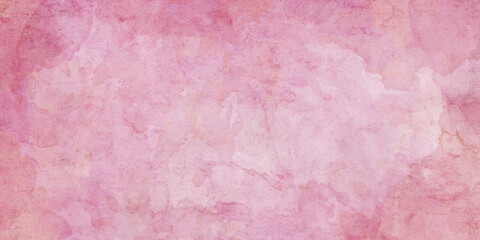 にじみが綺麗なピンクの水彩画風の背景イラスト