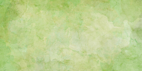 にじみが綺麗な黄緑の水彩画風の背景イラスト