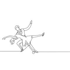 couple dance illustrations 