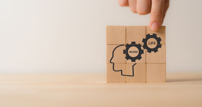 Work life balance concept. The equilibrium between one's professional and personal life, allowing individuals to effectively manage their time and energy. Time management, good work life balance.