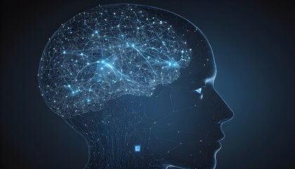 Obraz premium AI (Artificial Intelligence) concept. Deep learning. GUI (Graphical User Interface).