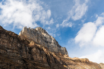 Pinnacle Mountain, Canadian Rockies. Banff National Park, Alberta, Canada.