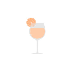 Cocktail icon isolated on transparent background