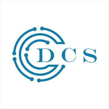 DCS letter design. DCS letter technology logo design on white background. DCS Monogram logo design for entrepreneur and business