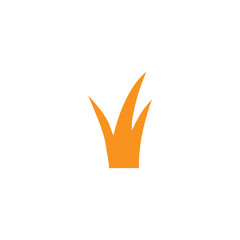 leaves with orange color vector element background