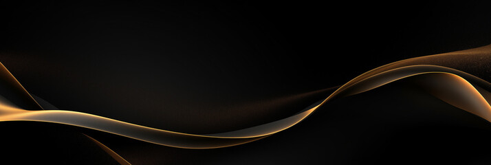 Black background with soft texture decorated with Shiny golden lines. black gold luxury background