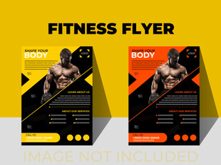 Fitness flyer templet