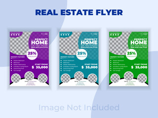 Real estate flyer design 