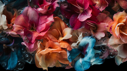 abstract patterns created by Snapdragon blooms